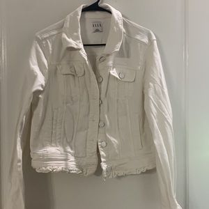 White Jean Jacket Large